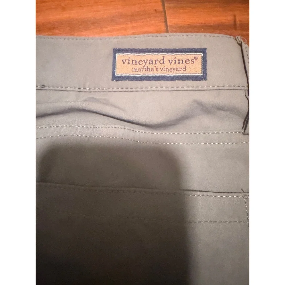 Vineyard Vines Mens On The Go Pant Grey Slim Fit Performance Chino 30x32